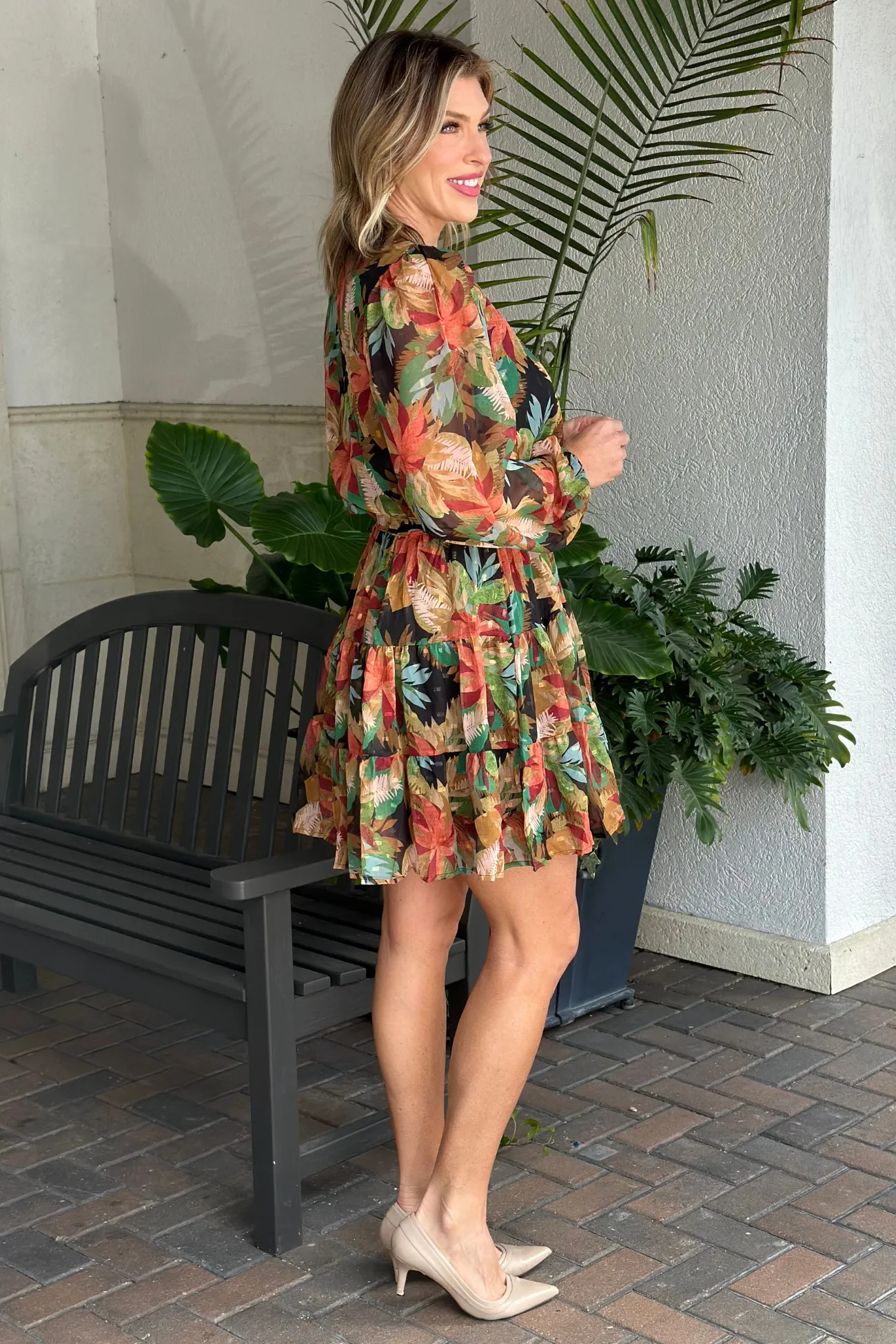 Moments of Bliss Printed Dress
