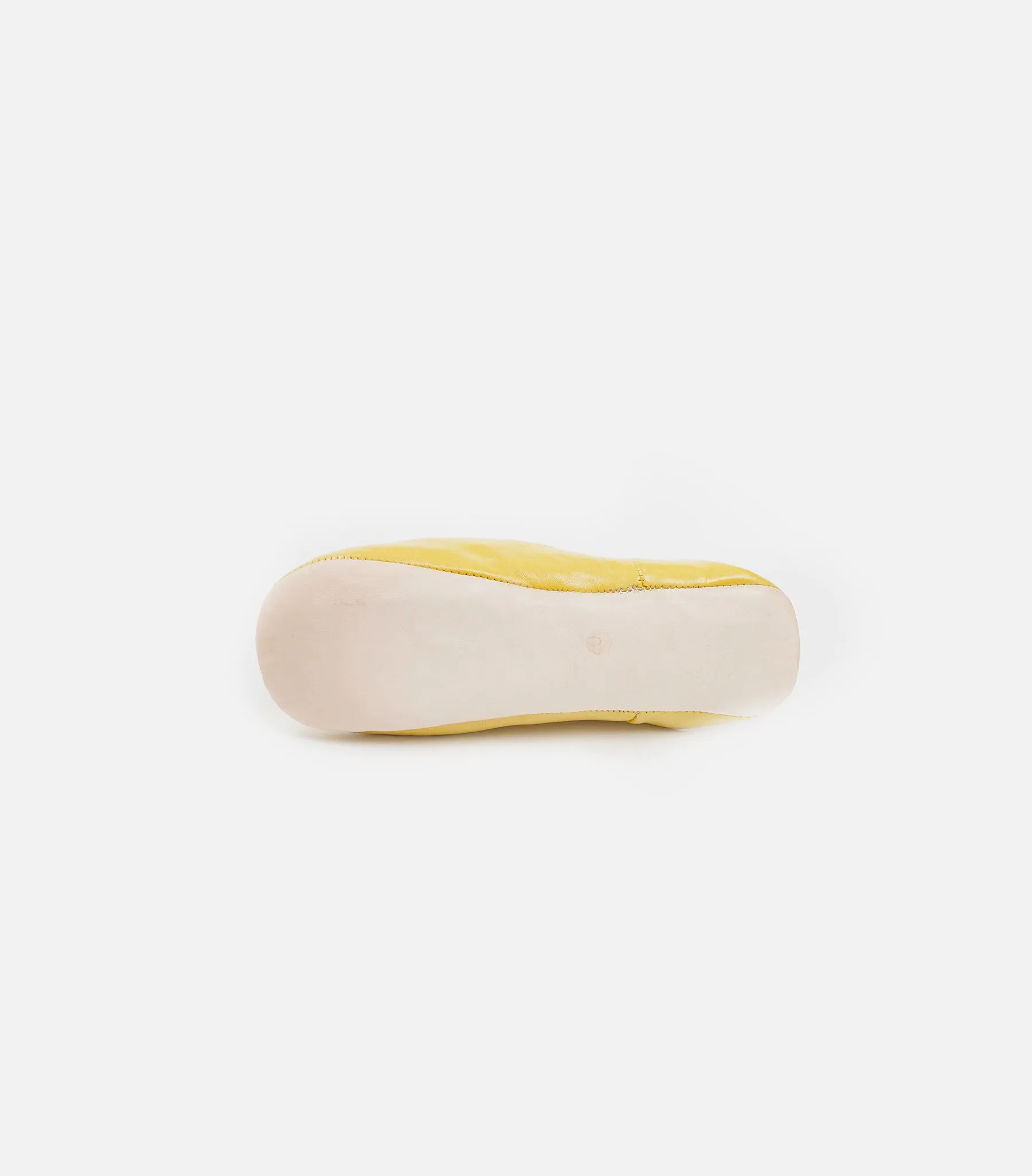 Moroccan Babouche Basic Slippers / Mustard