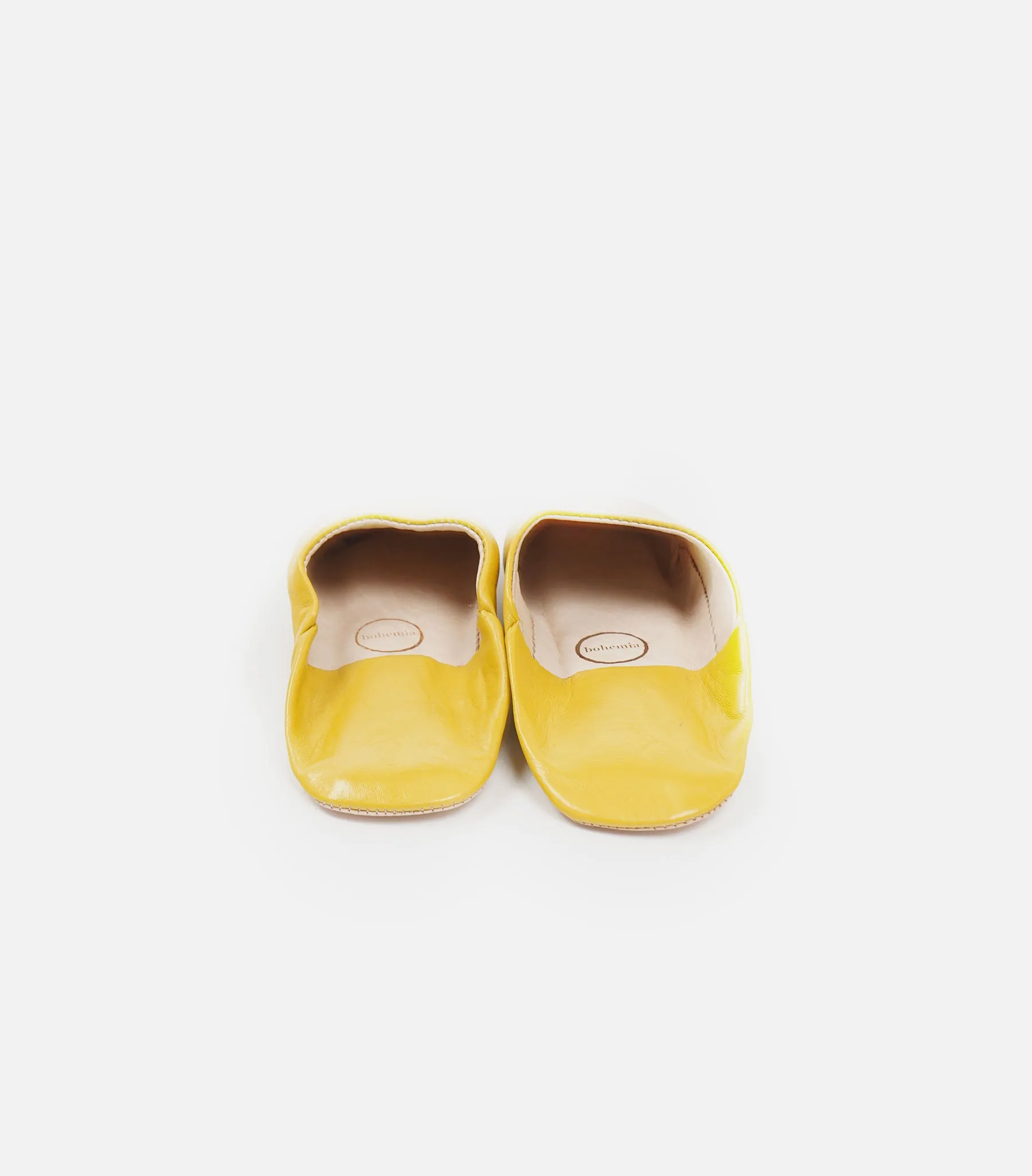 Moroccan Babouche Basic Slippers / Mustard