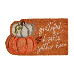 Mud Pie Grateful Hearts Gather Mat