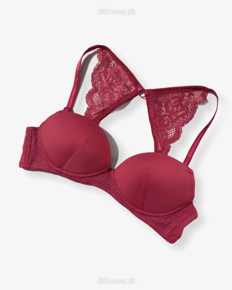 New Stylish Imported Stocklot Branded  Net Pushup Bra - Underwired Bra- Padded Bra - Pack of 2