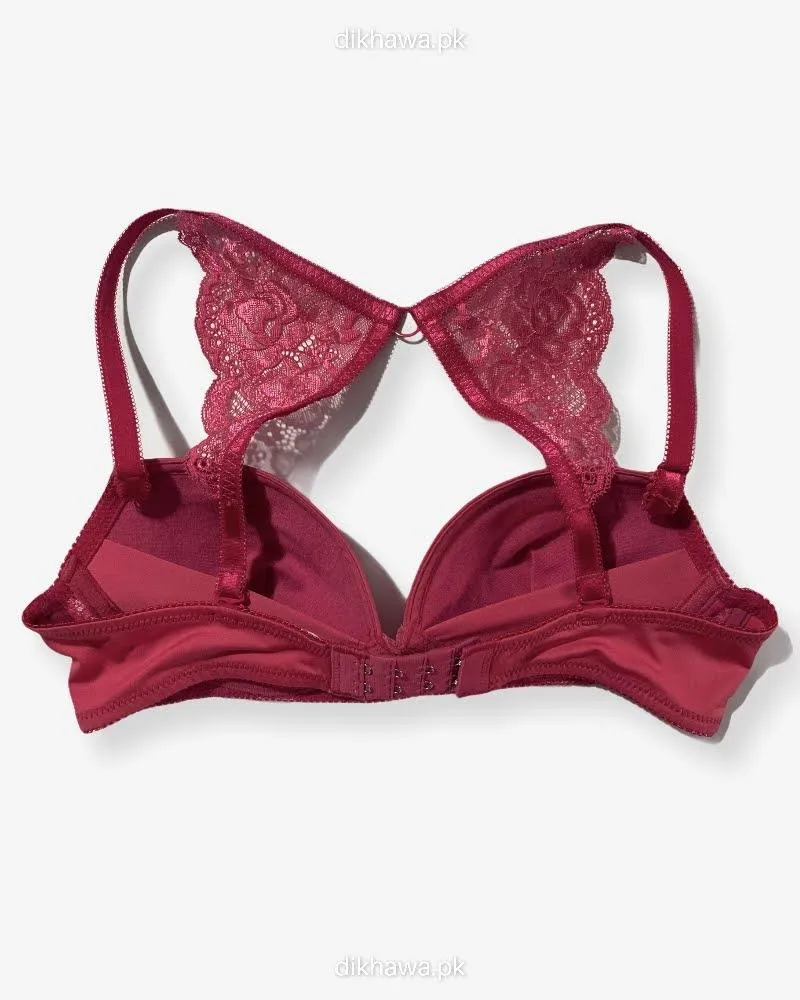 New Stylish Imported Stocklot Branded  Net Pushup Bra - Underwired Bra- Padded Bra - Pack of 2