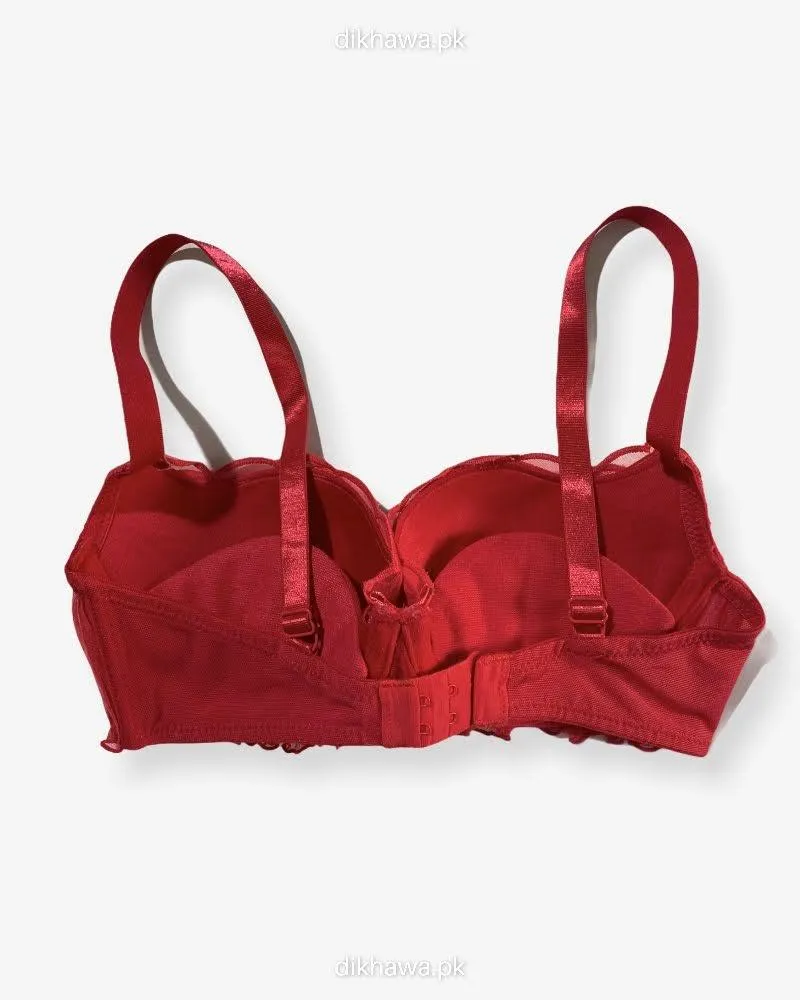 New Stylish Imported Stocklot Branded  Net Pushup Bra - Underwired Bra- Padded Bra - Pack of 2
