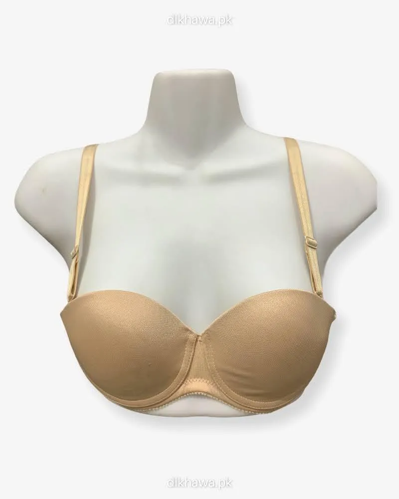 New Stylish Imported Stocklot Branded  Net Pushup Bra - Underwired Bra- Padded Bra - Pack of 2