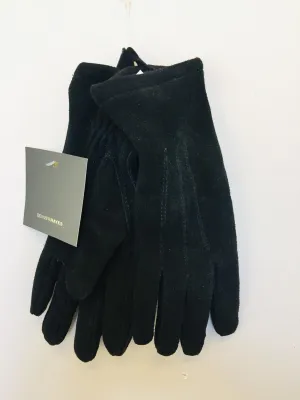 New with tags! Women's Denver Hayes Deerskin Suede Black Gloves, sz S!