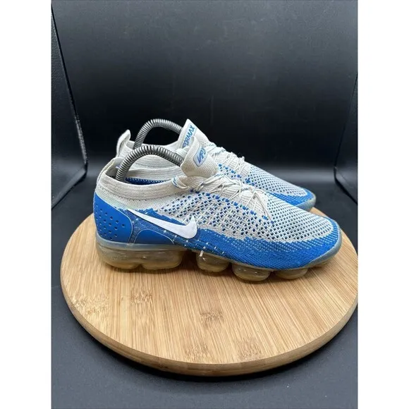 Nike Air Vapormax Flyknit 2 Racer Mens Size 7 Running Shoes Blue 942842-204