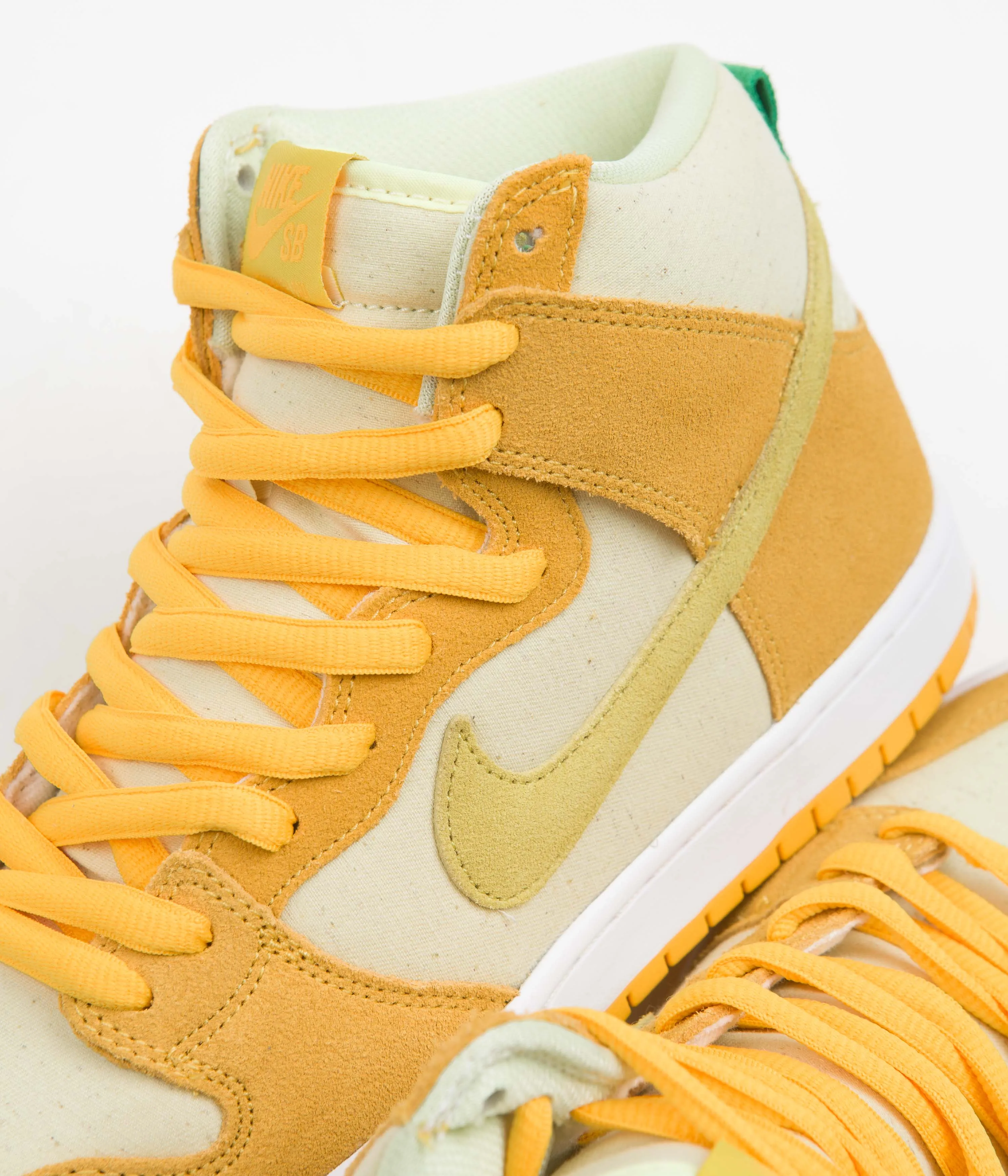 Nike SB Dunk High Pro Pineapple Shoes - University Gold / Vivid Sulfur - Citron Tint