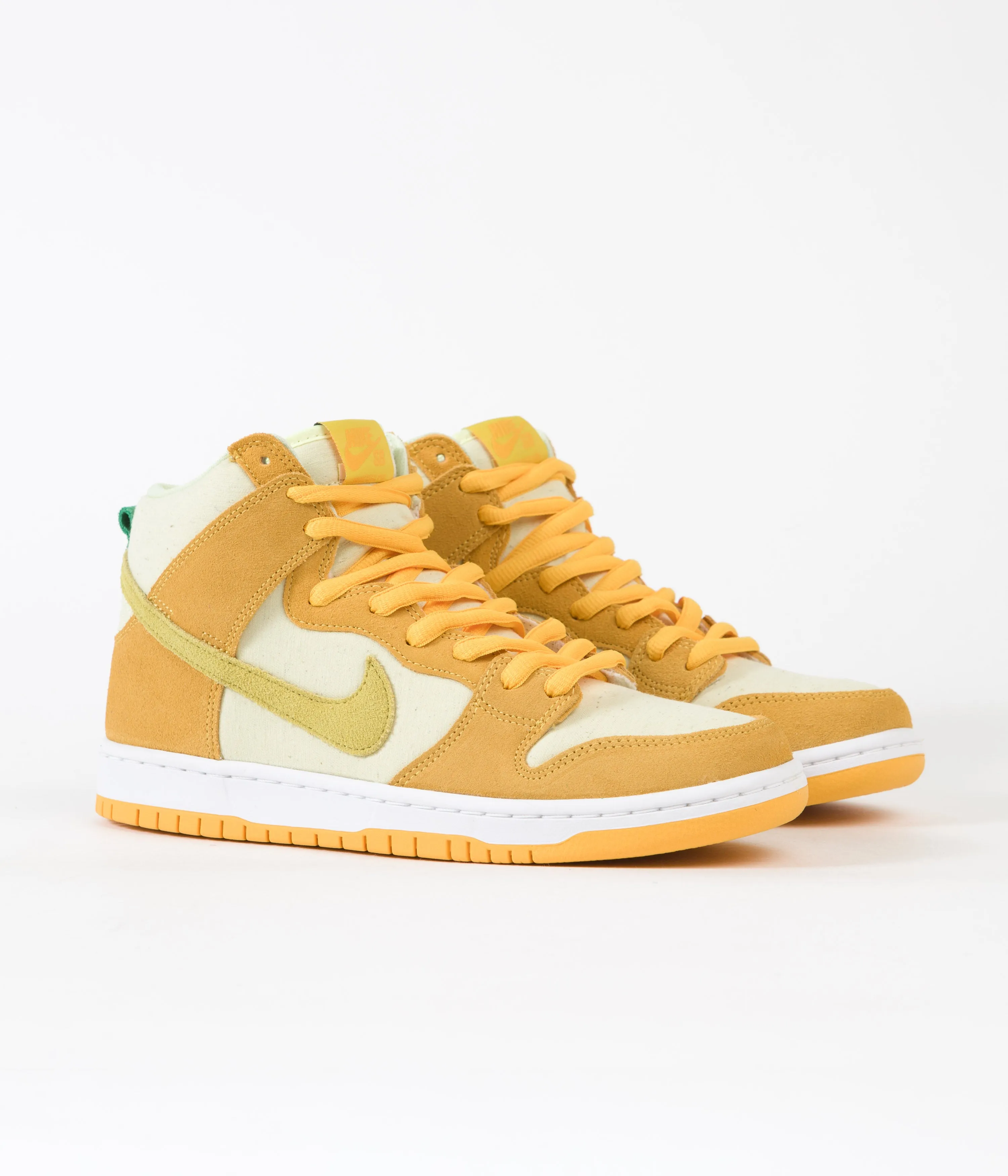Nike SB Dunk High Pro Pineapple Shoes - University Gold / Vivid Sulfur - Citron Tint