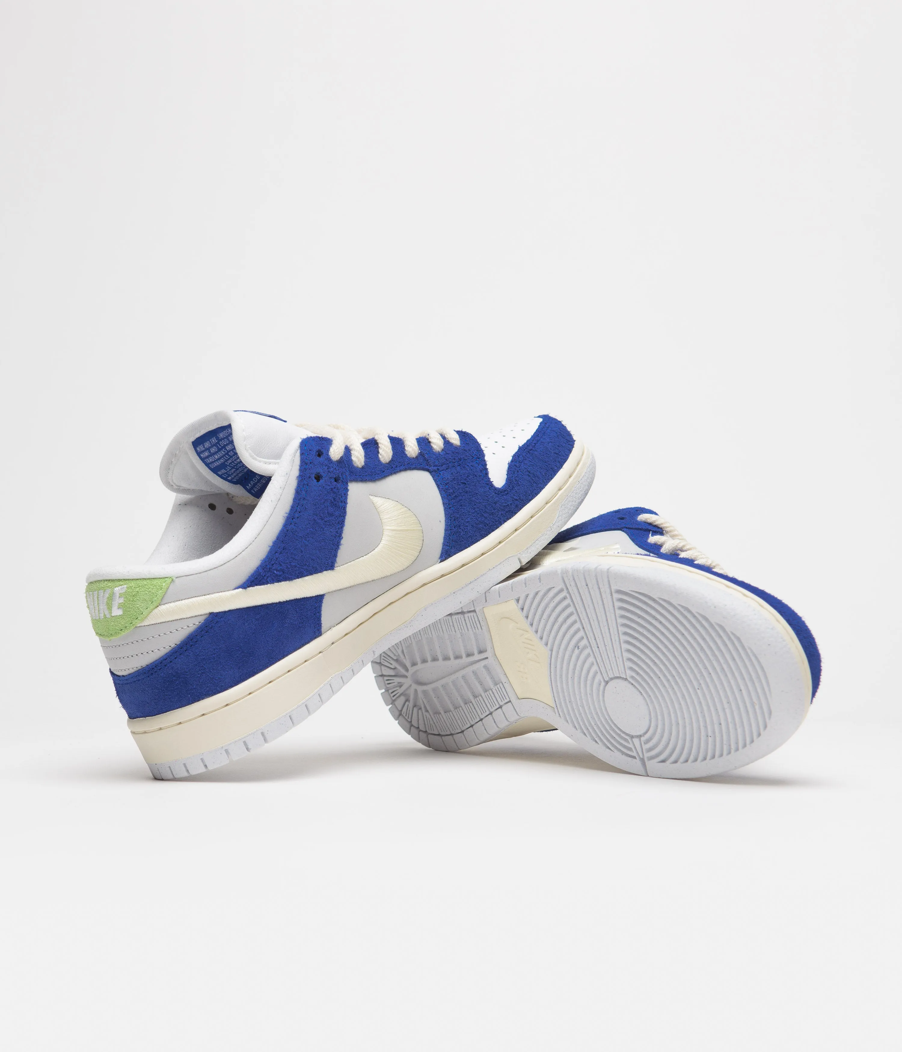 Nike SB x Fly Streetwear Dunk Low Pro Shoes - Game Royal / Sail / Grey Fog