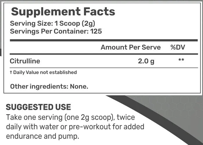 NOWHEY PURE CITRULLINE 250G