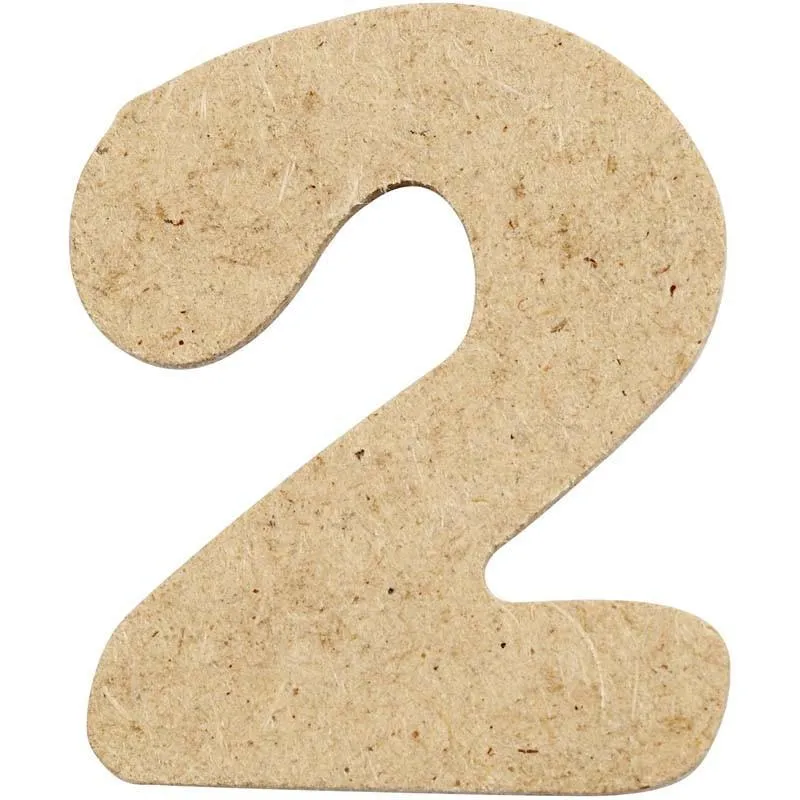 Number 4cm Pre Punched x 10 - 2