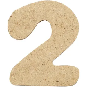 Number 4cm Pre Punched x 10 - 2