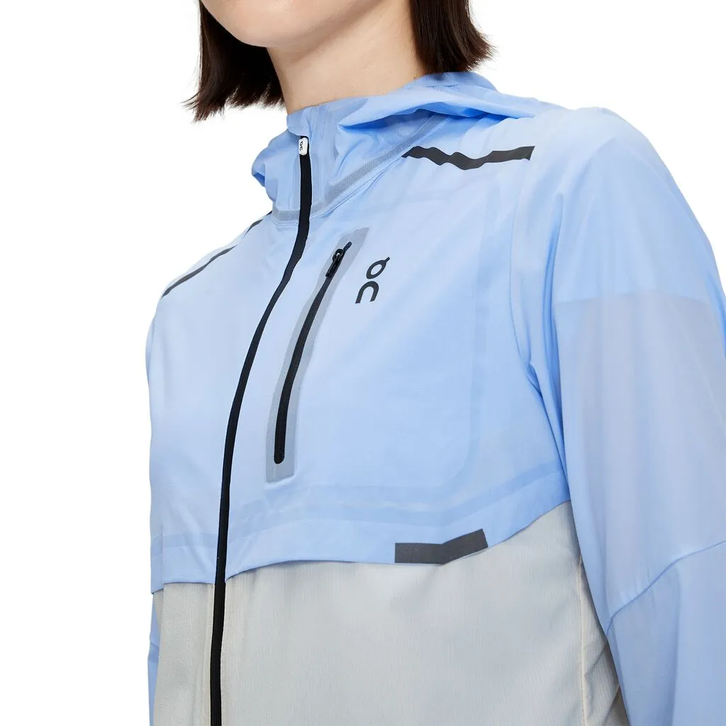 On Running Weather Jacket (Womens) - Stratosphere/Pearl