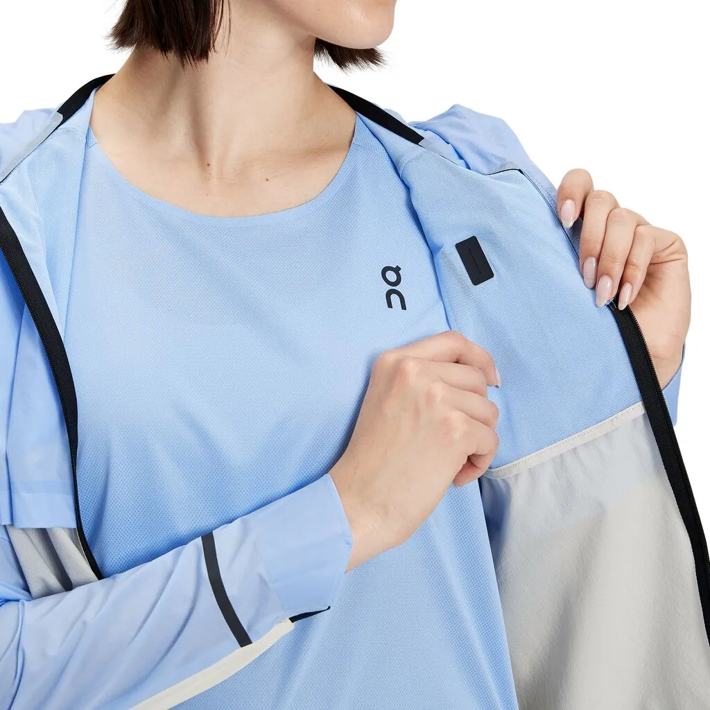 On Running Weather Jacket (Womens) - Stratosphere/Pearl
