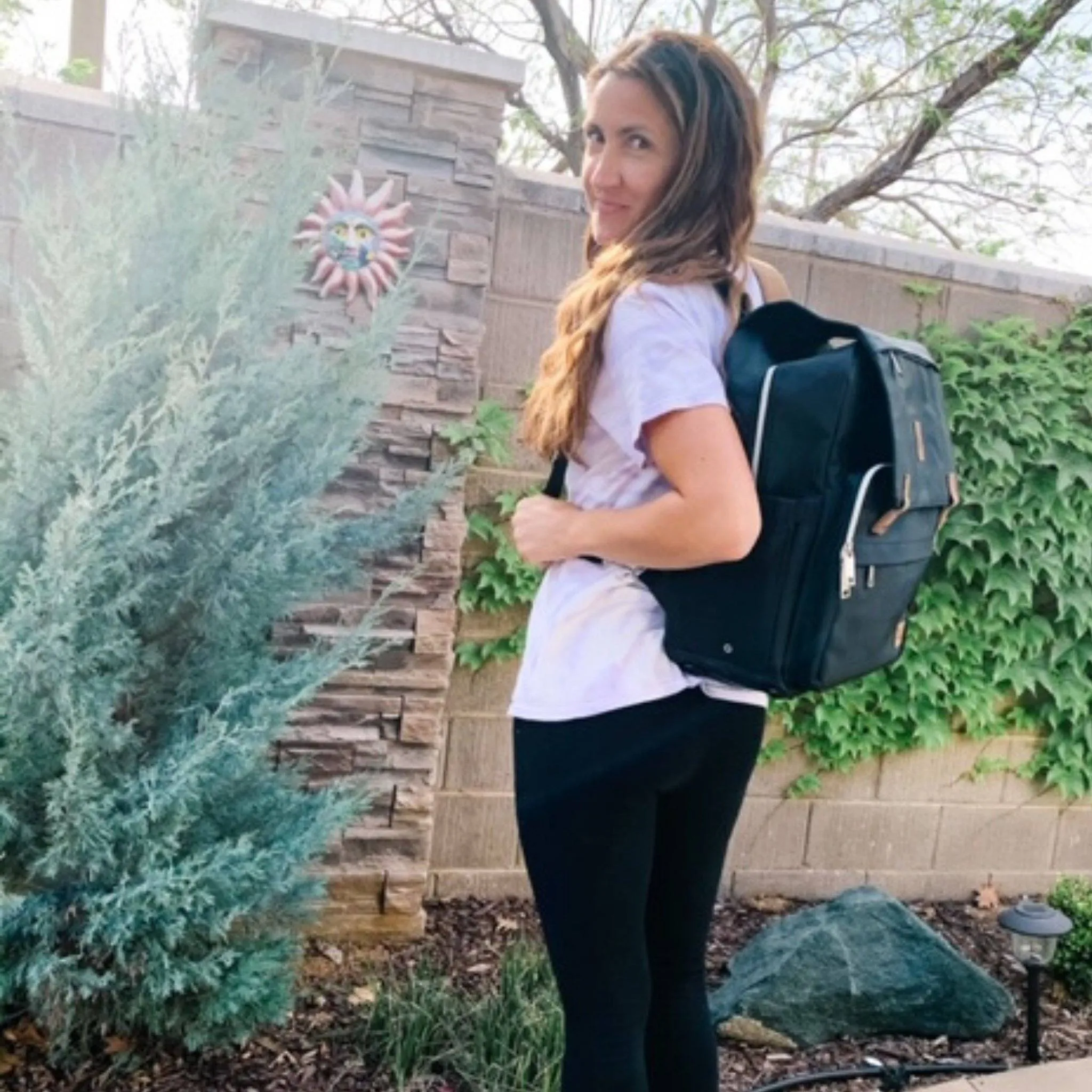 Outlet Kaitlyn Canvas Backpack