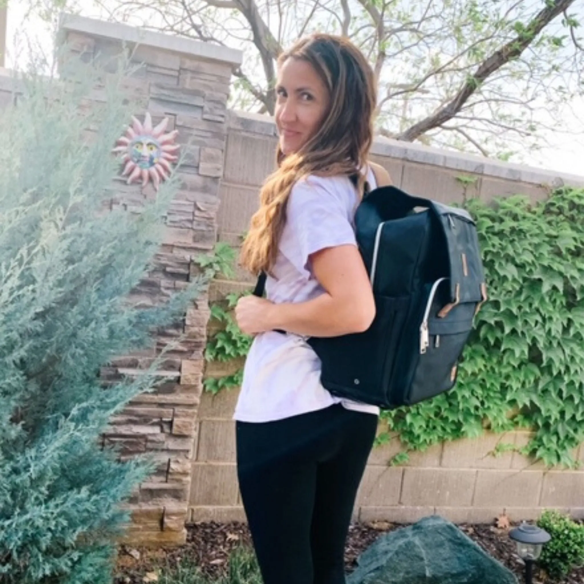 Outlet Kaitlyn Canvas Backpack