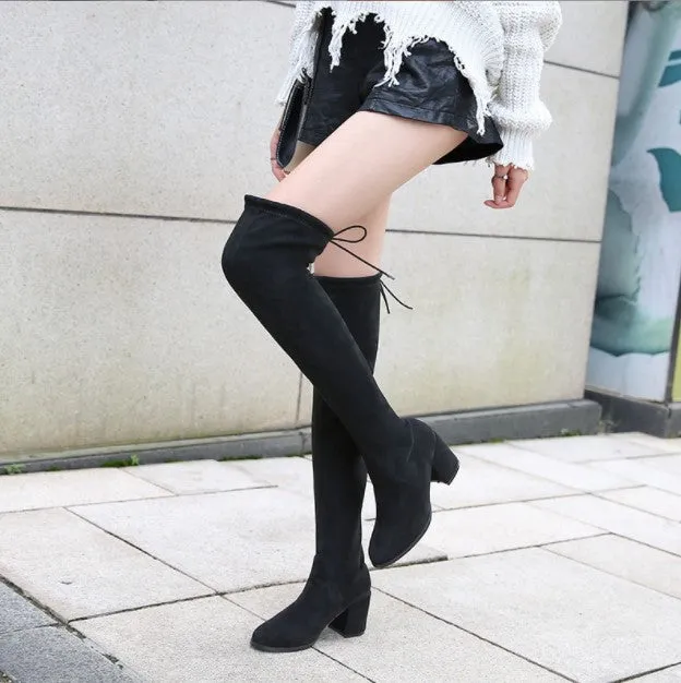 Over Knee Long Boots For Small Feet Ladies AP136