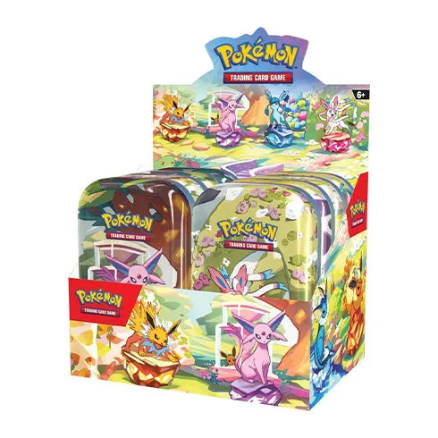 POKEMON TCG Scarlet & Violet Prismatic Evolutions Mini Tin (Set of 8)