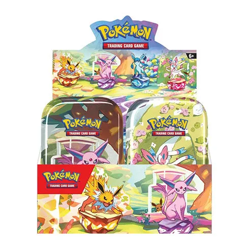 POKEMON TCG Scarlet & Violet Prismatic Evolutions Mini Tin (Set of 8)