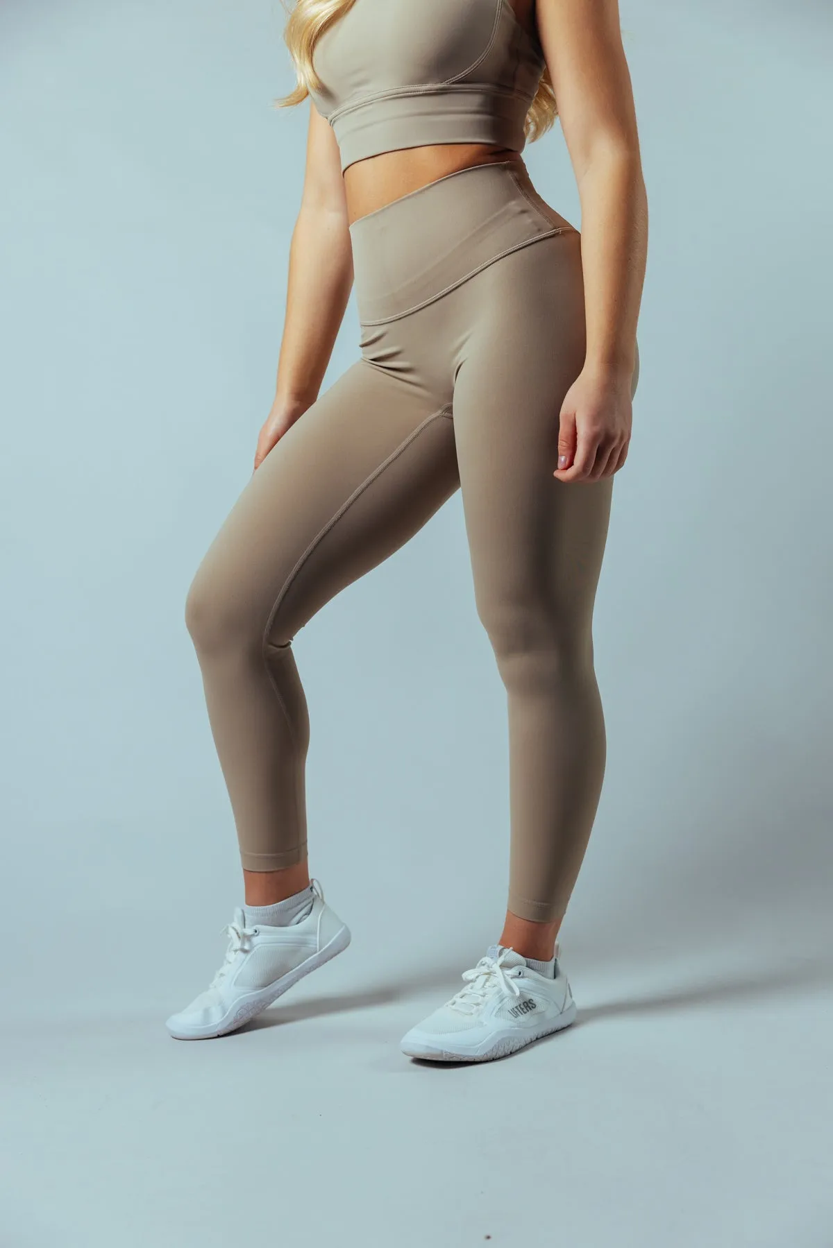 Pure High Waist Sport Leggings | Beige