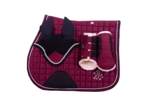 "Merlot" Burgundy Suede GP Set