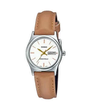 Reloj casual correa de cuero LTP-V006L-7B2