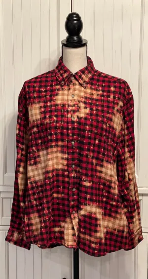 Rena Distressed Flannel ~ Unisex Size XL