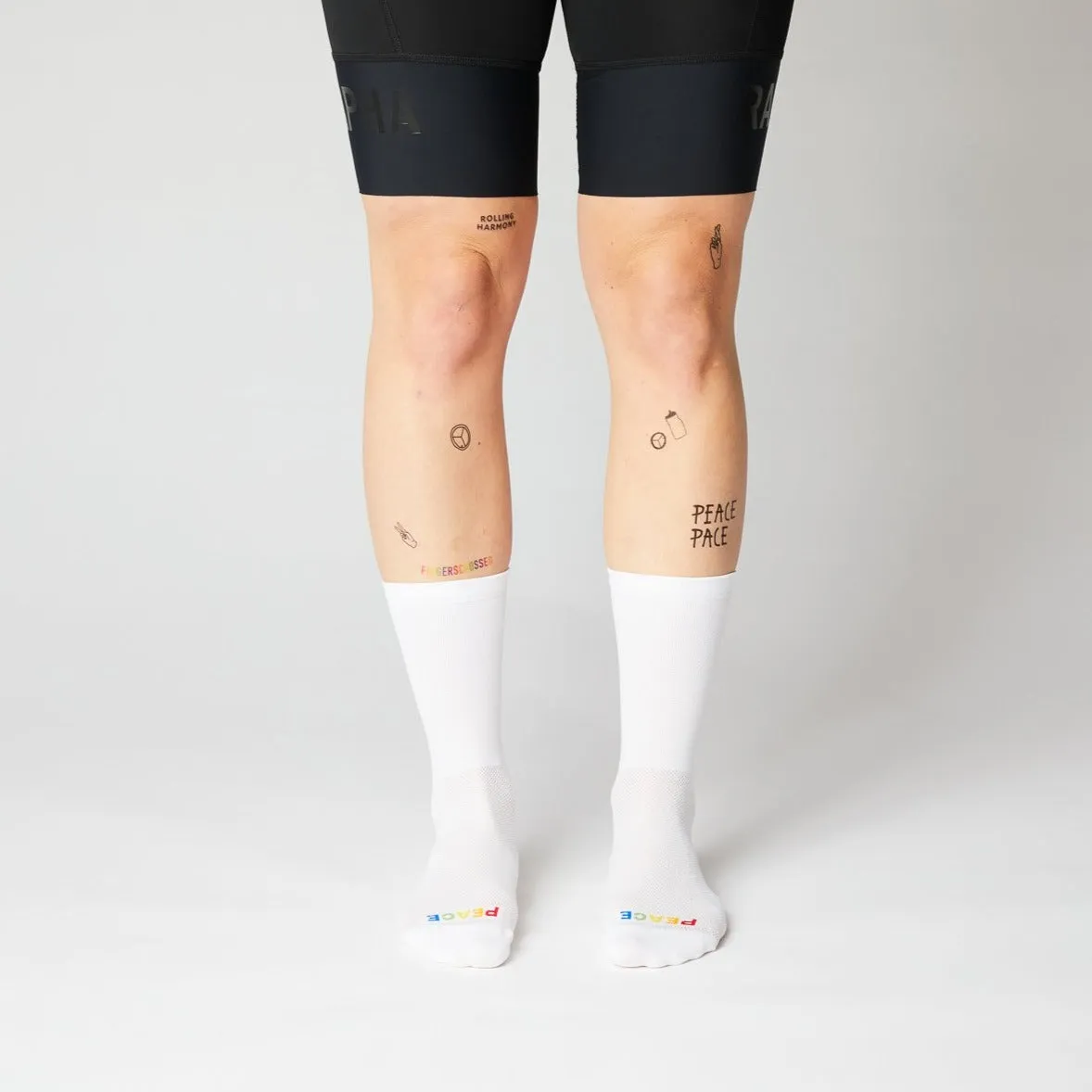 Rolling Harmony Socks - White