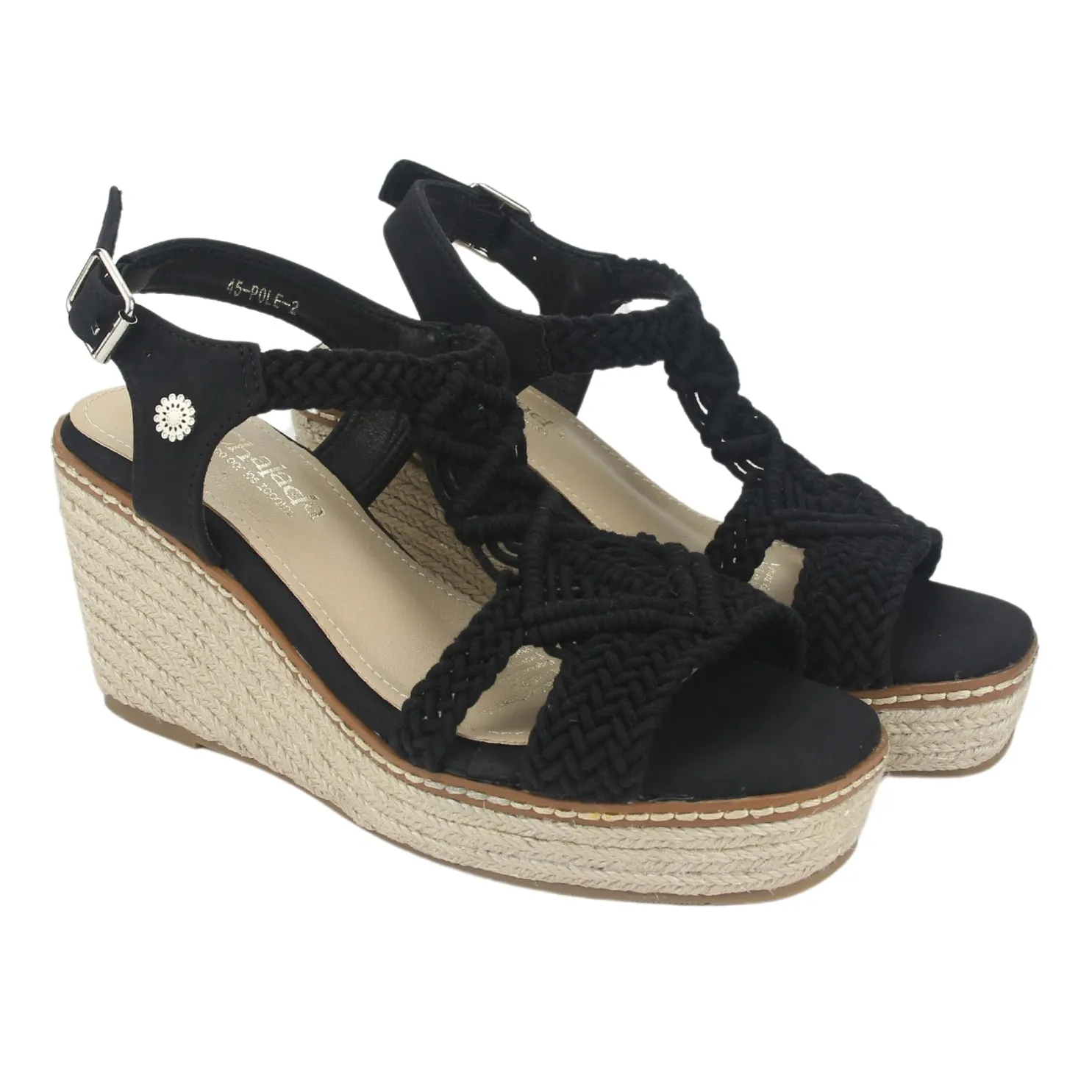 Sandalia Chalada Mujer Pole-2 Negro Casual