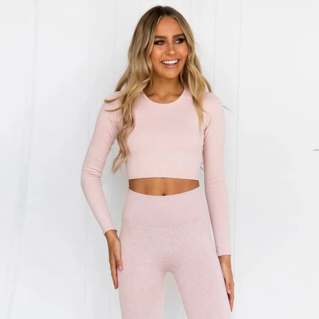 Seamless Woman Yoga Shirt Gym Workout Sport Running