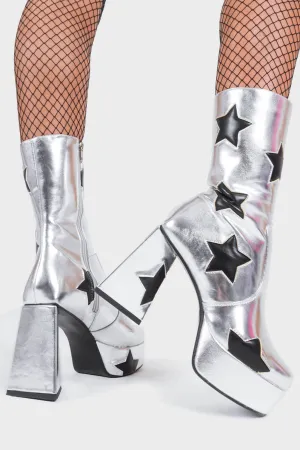 Seeking Stars Platform Ankle Boots