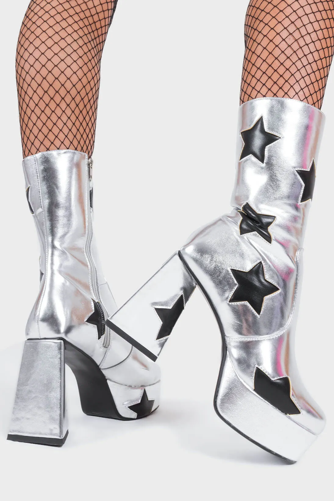 Seeking Stars Platform Ankle Boots