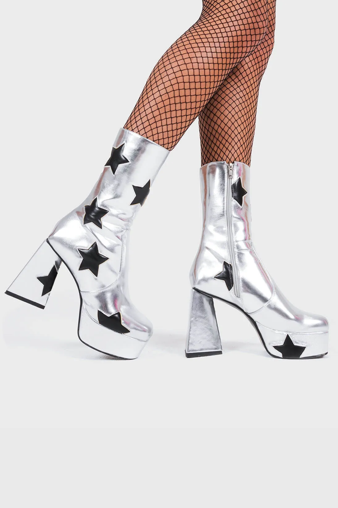 Seeking Stars Platform Ankle Boots