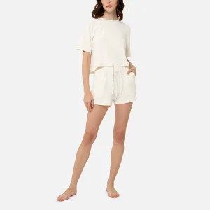 Set T-shirt de manga corta   Short (Cream)