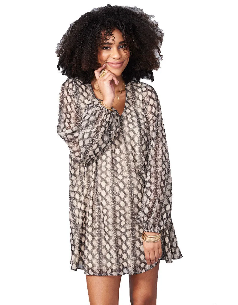 Show Me Your Mumu Donna Michelle Tunic in Black Diamond