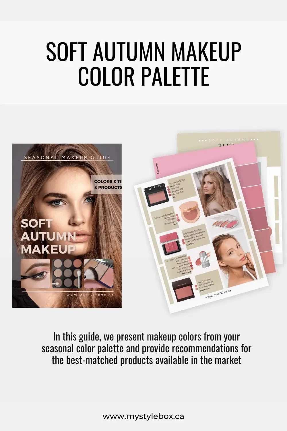 Soft Autumn Digital Color Palette and Makeup Guide