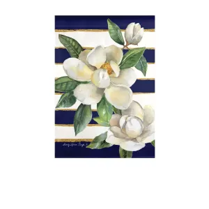 Spring Magnolias Garden Suede Flag,14s9580bl
