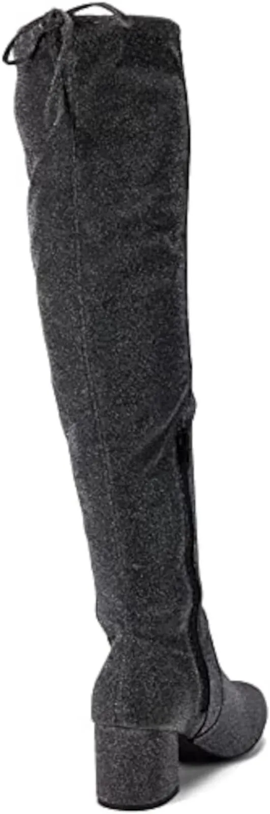 Sugar Ollie Women's Over-the-Knee Dress Boots SGR-OLLIE Black Glitter 6.5M