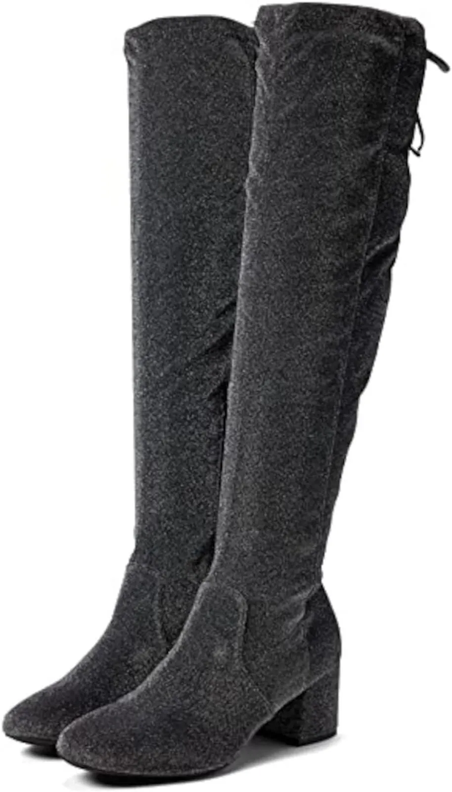 Sugar Ollie Women's Over-the-Knee Dress Boots SGR-OLLIE Black Glitter 6.5M
