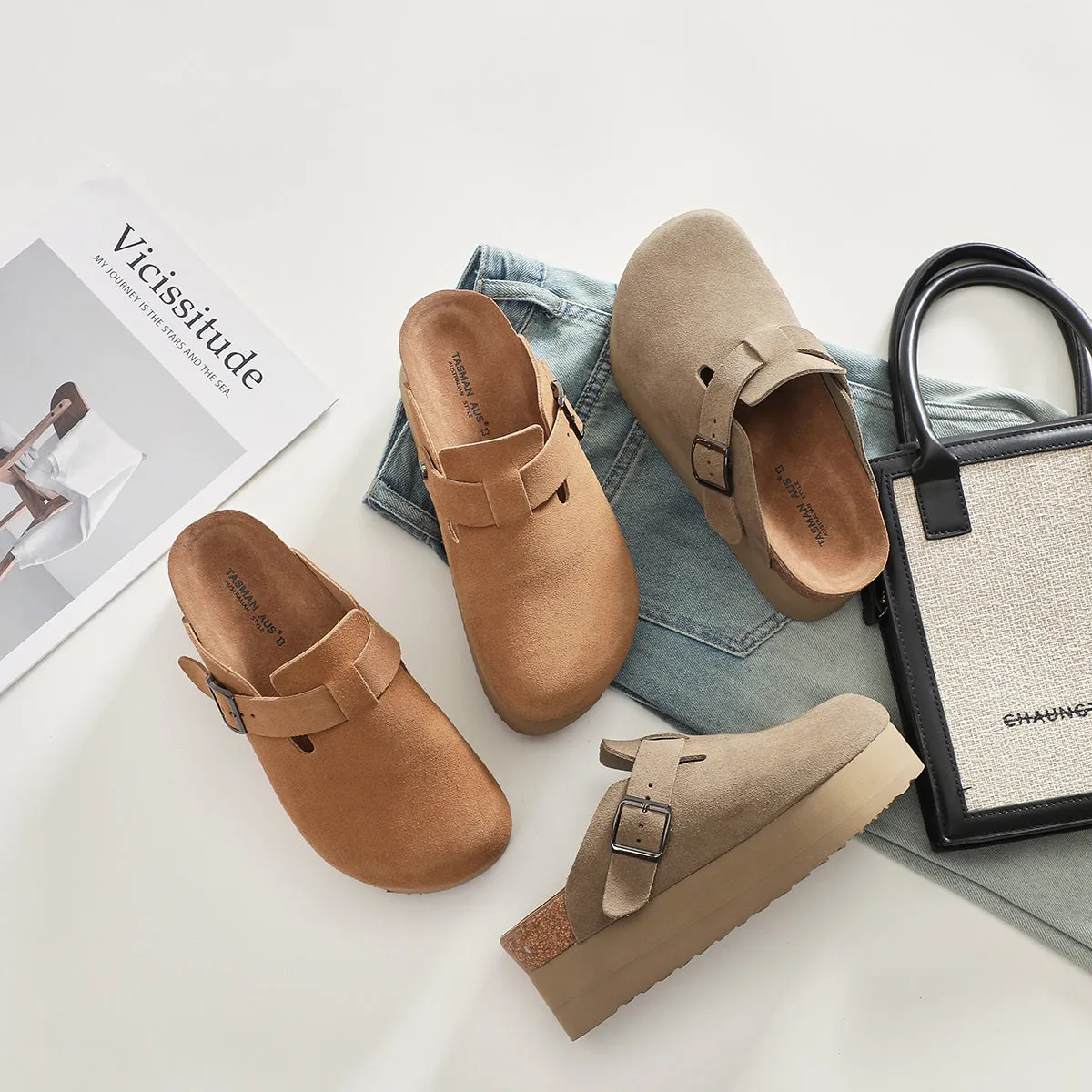 THICK-SOLED CLOSED-TOE SANDALS 5873