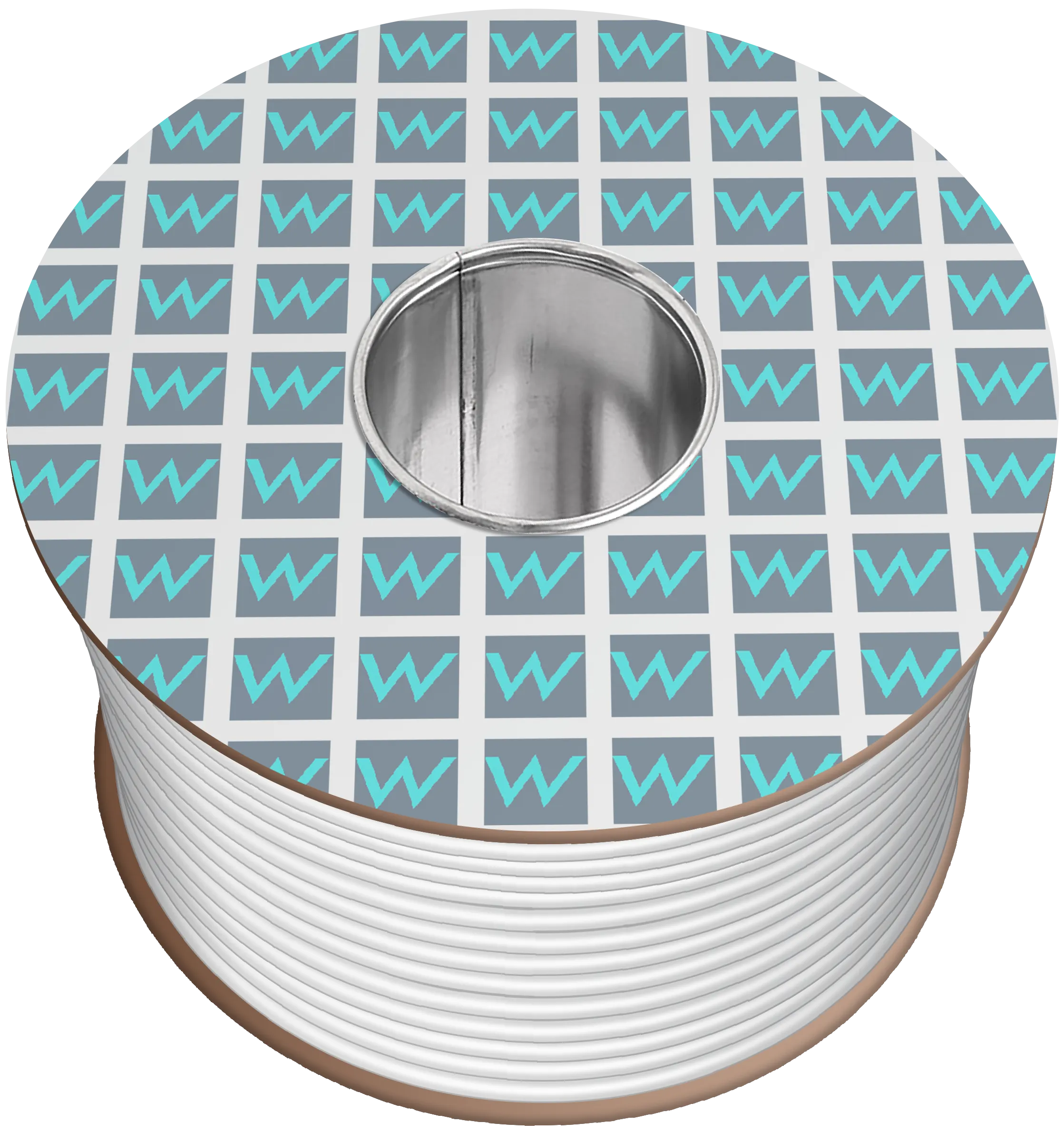 Time 2192Y 2 Core Flat Flexible 0.75mm White Cable - 10M