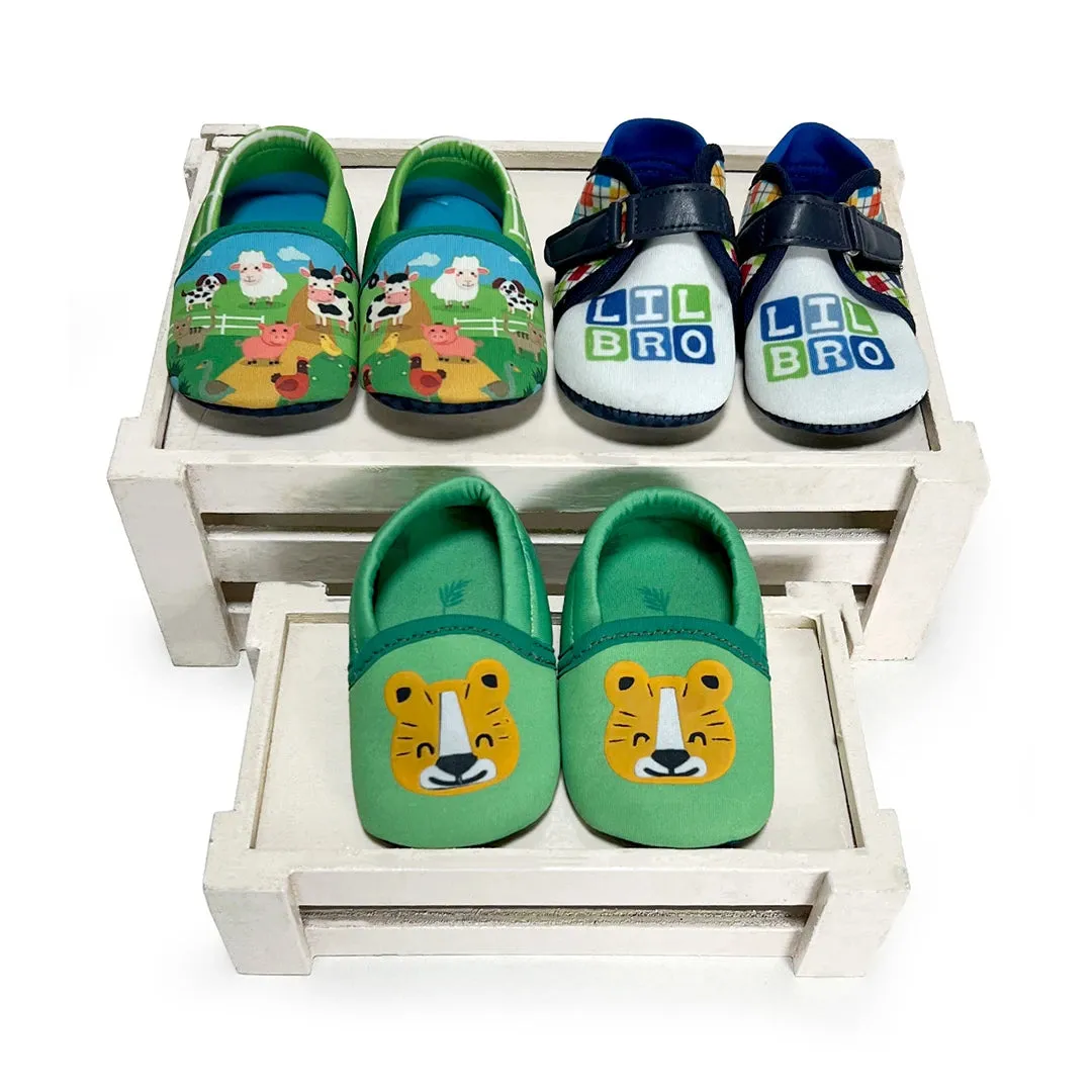 TOOTSIES - Green Unisex Baby Newborn Pack Of 4 Gift Set Booties