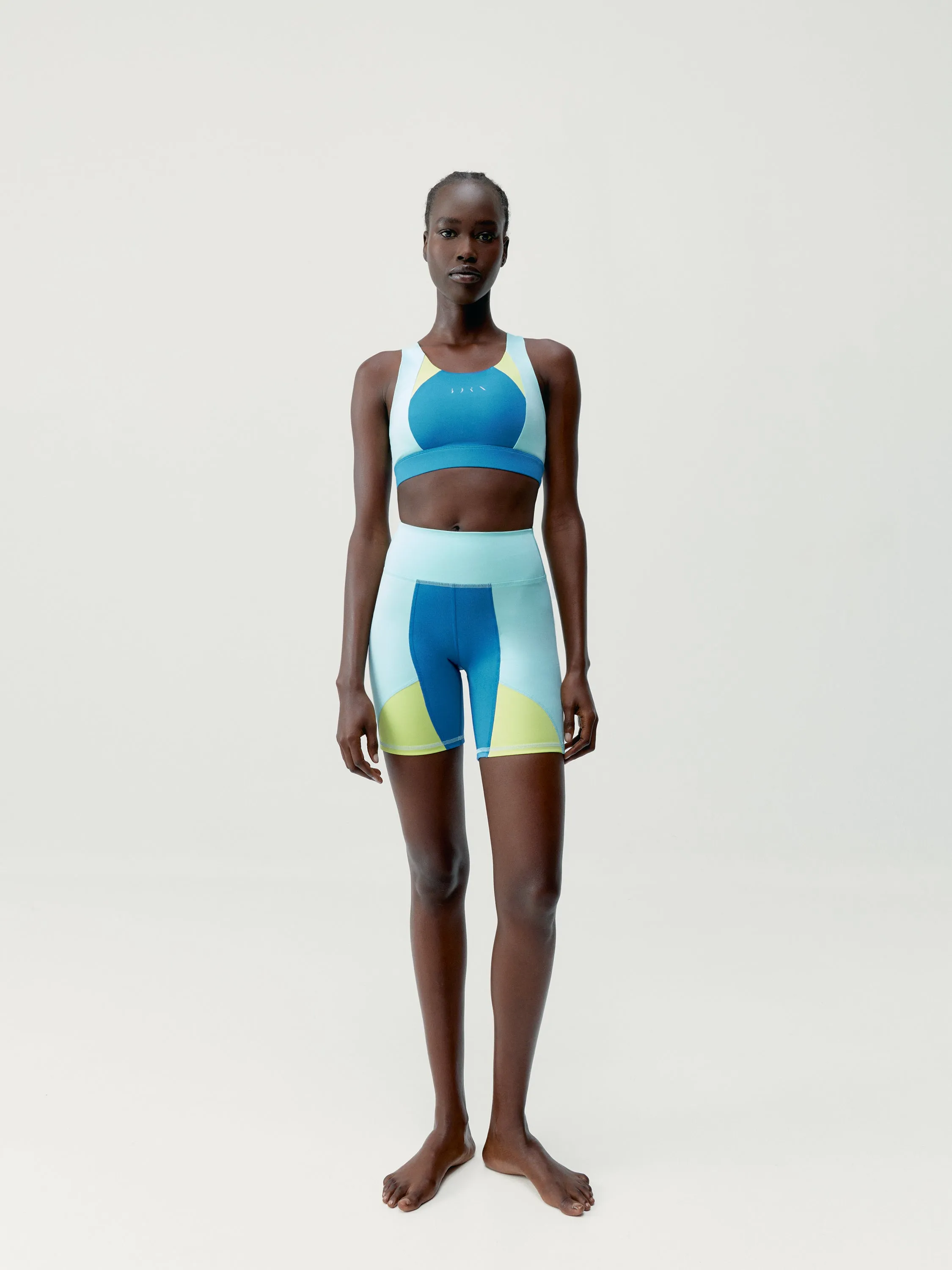 Top Darana Celadon Blue/Wave/Yellow Green