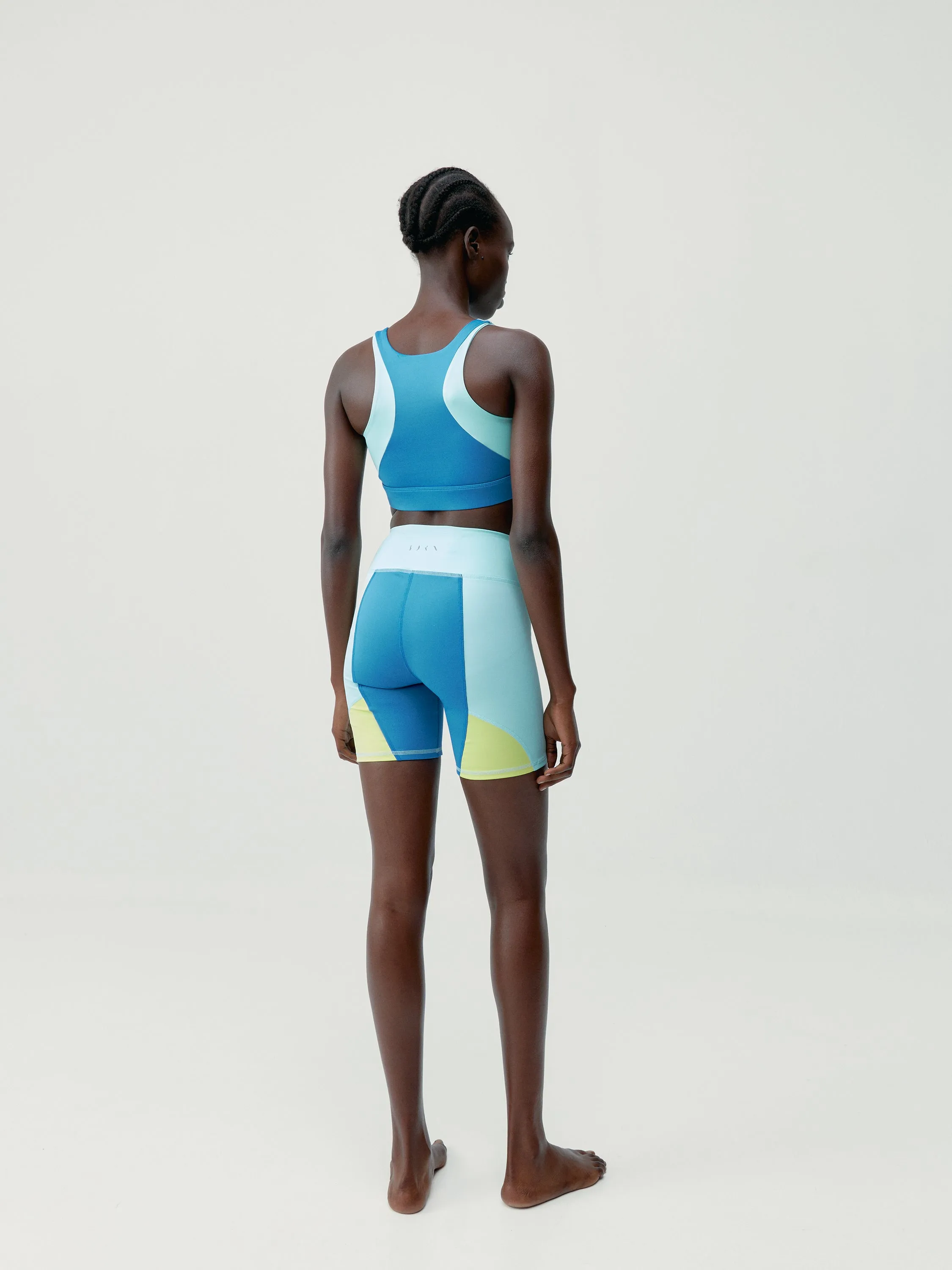 Top Darana Celadon Blue/Wave/Yellow Green