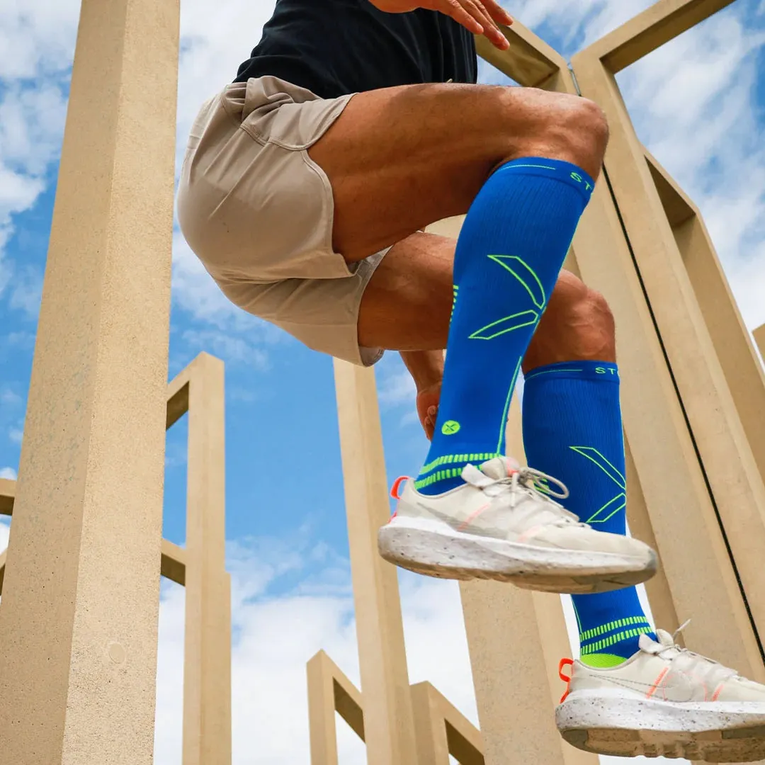 Ultralight Running Socks Men | Blue / Yellow