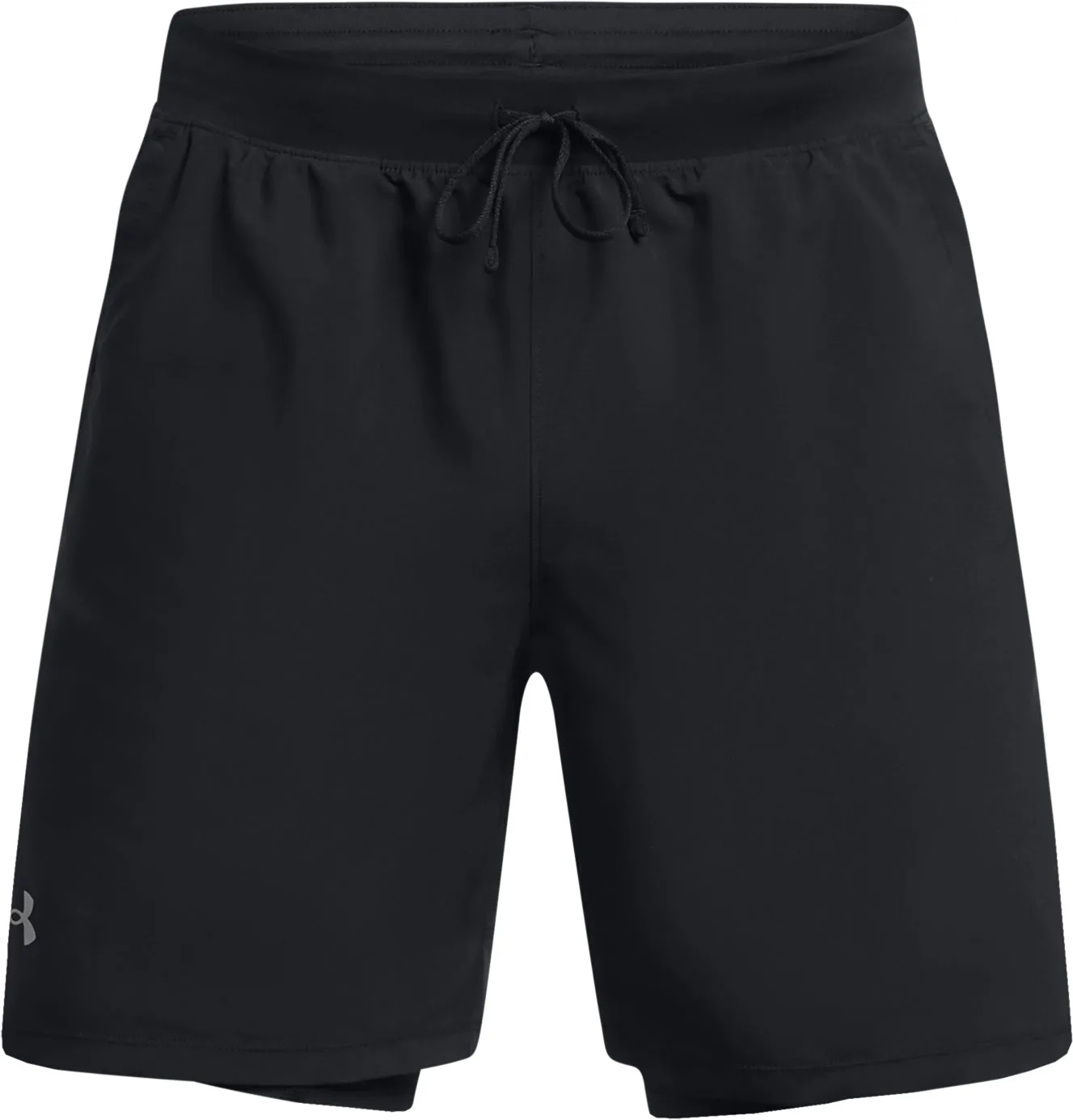 Under Armour Launch 2 In 1 Mens Running Shorts - Black