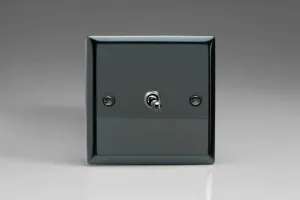 Varilight XIT1 Toggle Switches 1-Gang Iridium Black