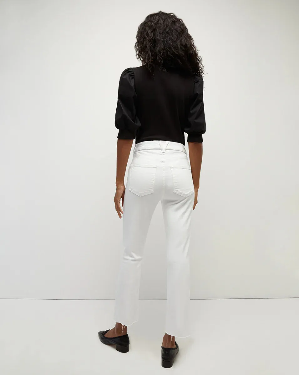 VERONICA BEARD Carly Kick Flare Raw Hem