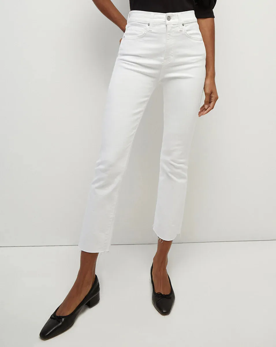 VERONICA BEARD Carly Kick Flare Raw Hem