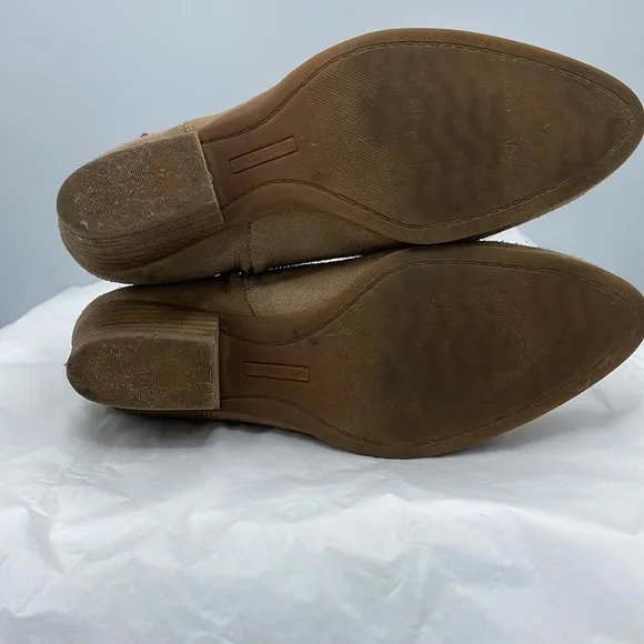 Vince Camuto Carlina Suede Boots Taupe/Tan 7.5